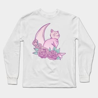 Lovely Night Cat Long Sleeve T-Shirt
